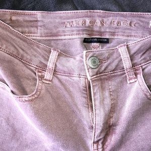 Light purple AE skinny jeans